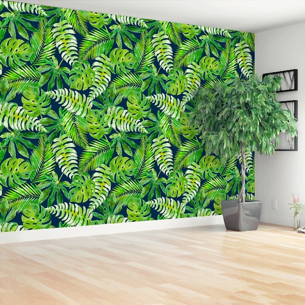Papel de parede Folhas tropicais