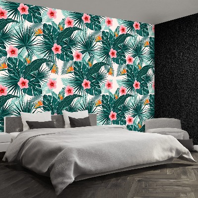 Papel de parede Folhas e flores