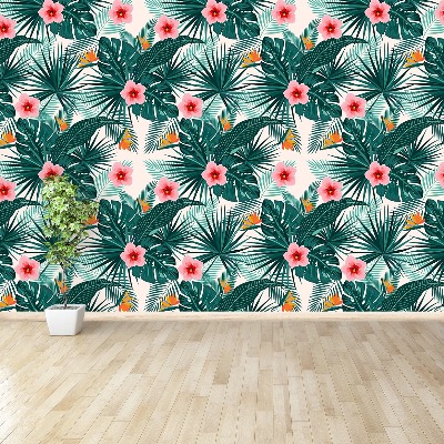 Papel de parede Folhas e flores