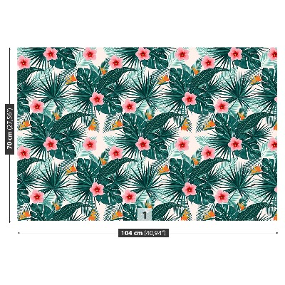 Papel de parede Folhas e flores