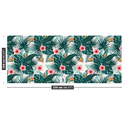 Papel de parede Folhas e flores