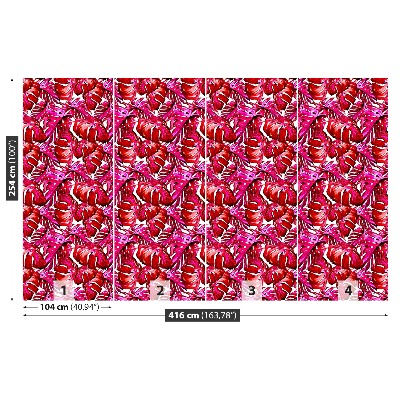 Papel de parede Folhas tropicais