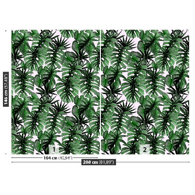Mural de parede Folhas tropicais