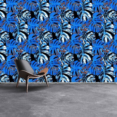 Papel de parede Folhas azuis