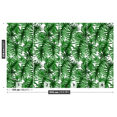 Papel de parede Folhas tropicais