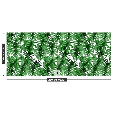 Papel de parede Folhas tropicais