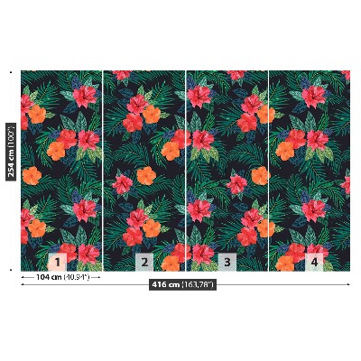 Mural de parede Flores tropicais