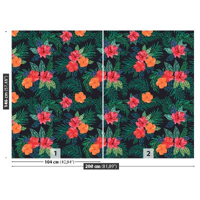 Mural de parede Flores tropicais