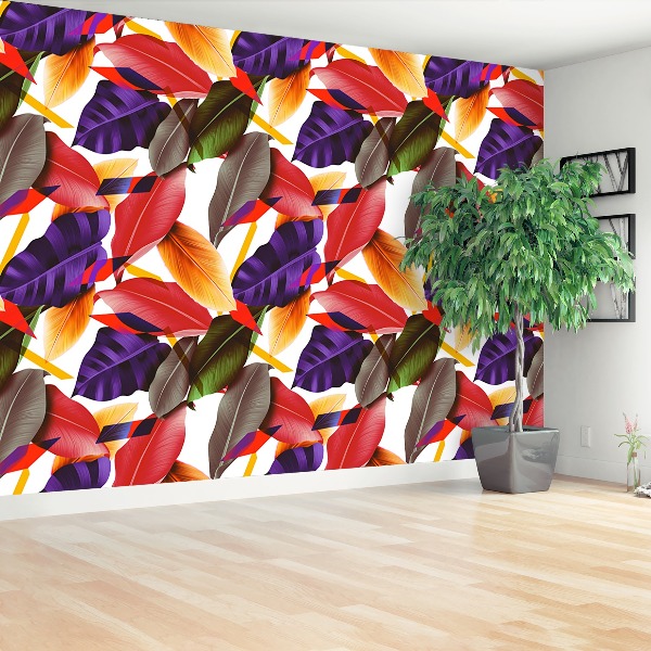 Papel de parede Folhas e flores