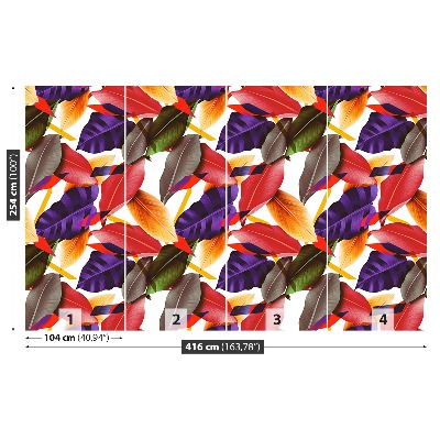 Papel de parede Folhas e flores