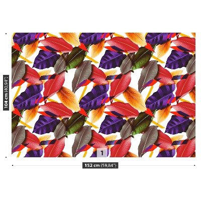 Papel de parede Folhas e flores