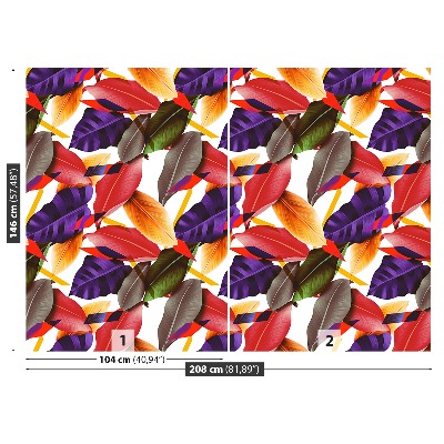 Papel de parede Folhas e flores