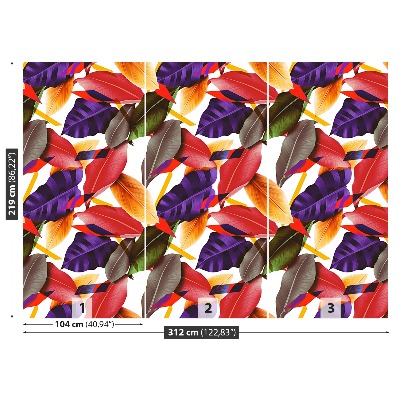 Papel de parede Folhas e flores