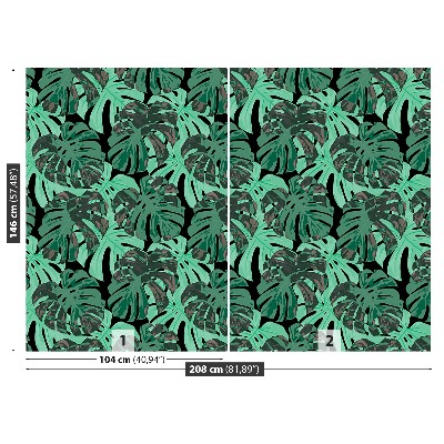 Mural de parede Folhas de Monstera