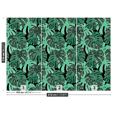 Mural de parede Folhas de Monstera