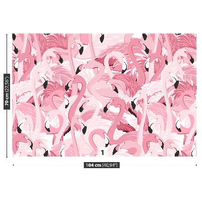 Papel de parede Flamingos cor de rosa