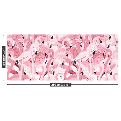 Papel de parede Flamingos cor de rosa