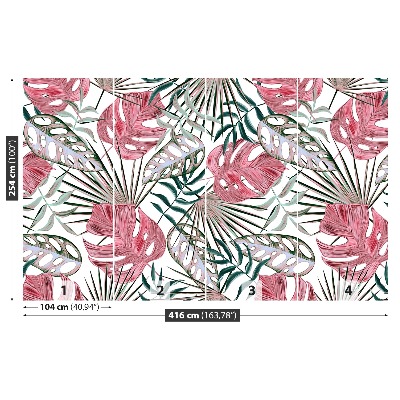 Papel de parede Folhas tropicais