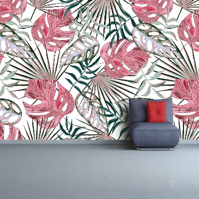 Papel de parede Folhas tropicais