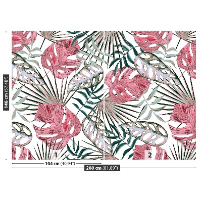 Papel de parede Folhas tropicais