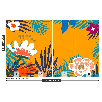 Mural de parede Ilustração floral