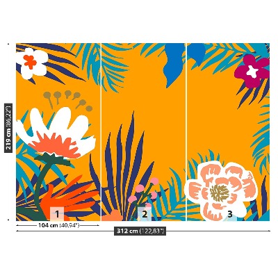 Mural de parede Ilustração floral