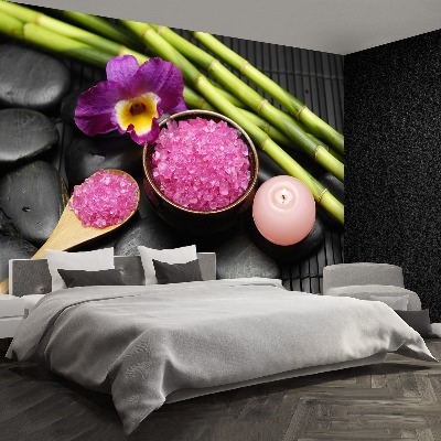 Papel de parede Pedra Zen Orquídea