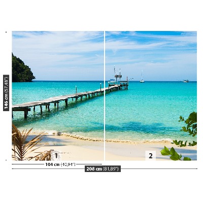 Papel de parede Mar azul