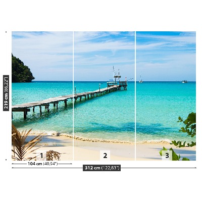 Papel de parede Mar azul