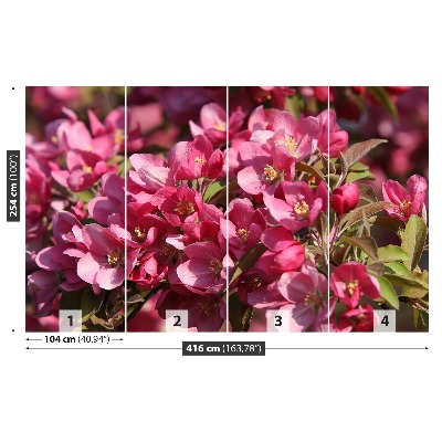 Mural de parede flores de cerejeira