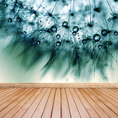 Mural de parede Dente-de-leão azul