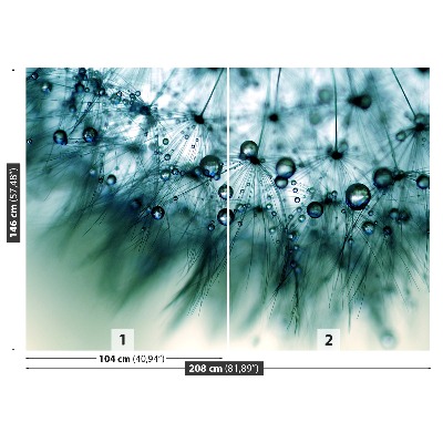 Mural de parede Dente-de-leão azul