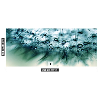 Mural de parede Dente-de-leão azul