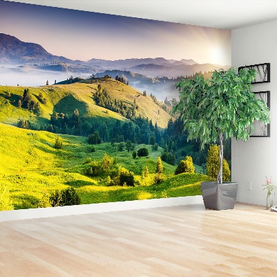 Papel de parede Pôr do sol na montanha