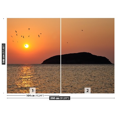 Papel de parede Nascer do sol no mar