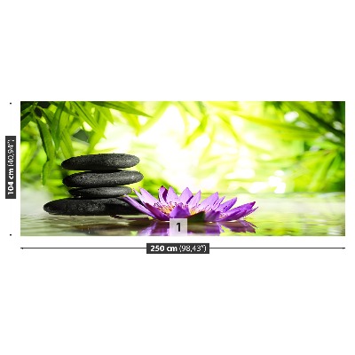 Papel de parede Pedra de Lótus e Zen