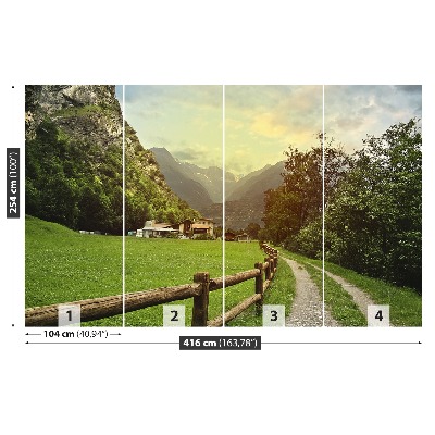 Mural de parede Alpes Suíços