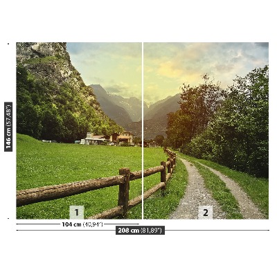 Mural de parede Alpes Suíços