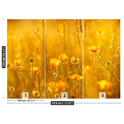 Mural de parede Flores do Prado