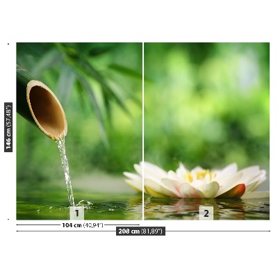 Mural de parede Fonte de bambu