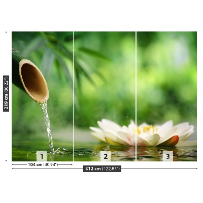 Mural de parede Fonte de bambu