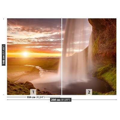 Papel de parede Cachoeira da Islândia