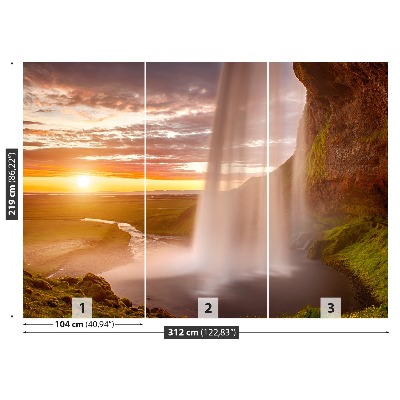 Papel de parede Cachoeira da Islândia