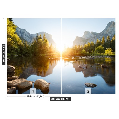 Mural de parede Nascer do sol no vale