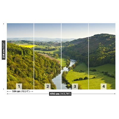 Papel de parede Rio sinuoso