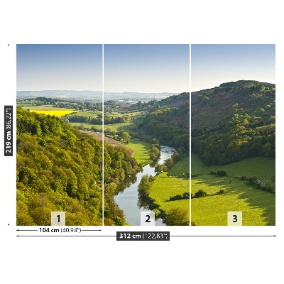 Papel de parede Rio sinuoso