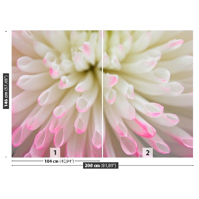 Mural de parede Áster branco