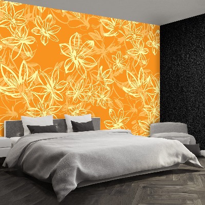 Mural de parede Padrão com flores