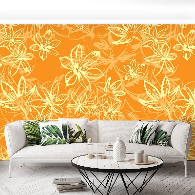 Mural de parede Padrão com flores