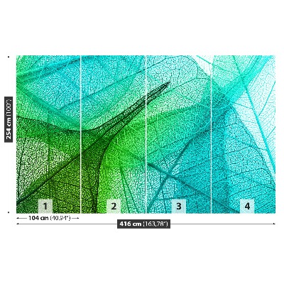 Mural de parede Textura de folhas